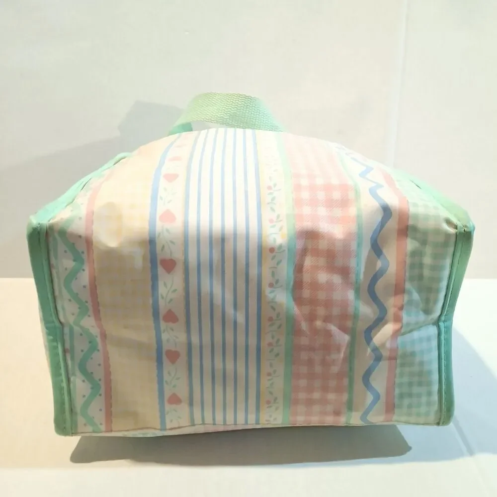 Vintage Baby Boom Pastel Toys Vinyl Diaper Bag Tote-90s-Still In Diapers
